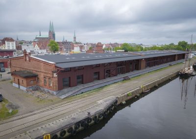 Schuppen A auf der Wallhalbinsel Lübeck